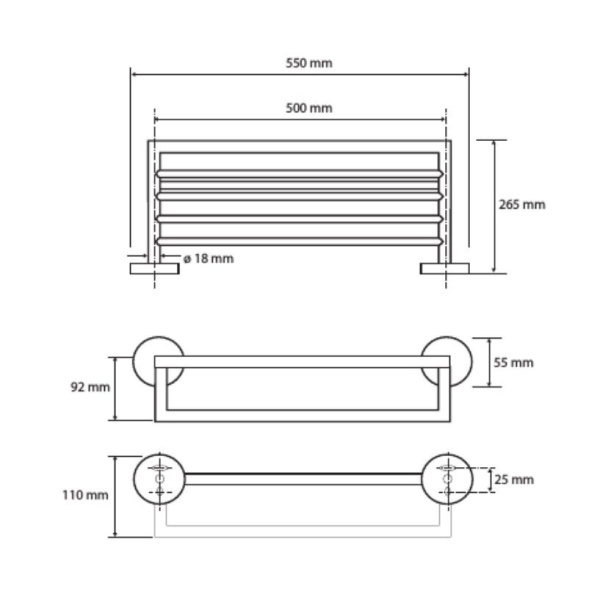 Полочка Bemeta Omega 104219072