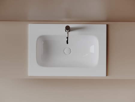 Раковина накладная мебельная Ceramicanova Грация (Grace) 710x457x137 с отв. под смеситель, белый CN7031