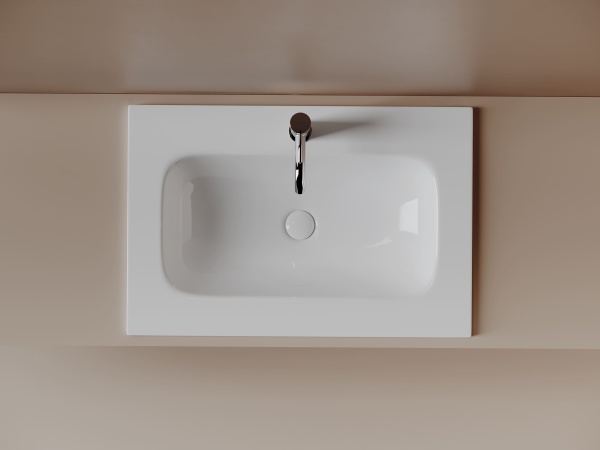 Раковина накладная мебельная Ceramicanova Грация (Grace) 710x457x137 с отв. под смеситель, белый CN7031
