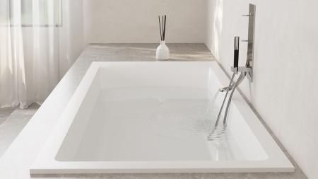 Ванна встраиваемая Salini CASCATA 170x70 покраска по RAL полностью, S-Sense, матовый 104413MF