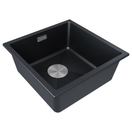 Мойка LUMI 45UNI, IT-GRANIT, LU45-BLM, черный, 455х460, Paulmark