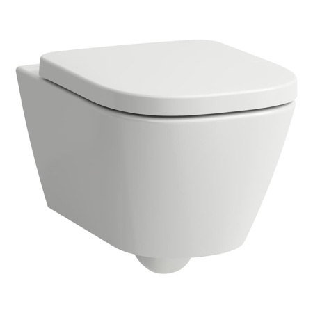 Laufen Meda Унитаз 54x36x35.5см., подвесной, безободковый, смыв Tornado, цвет: белый глянцевый 8.2011.0.000.000.1