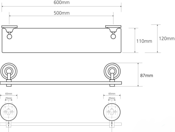 Полочка Bemeta Retro 144202248