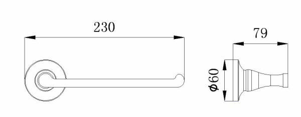 Полотенцедержатель RUSH Corsica CO42511