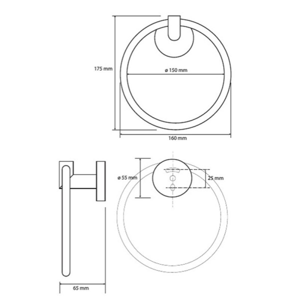 Держатель для полотенец Bemeta Omega 104204062