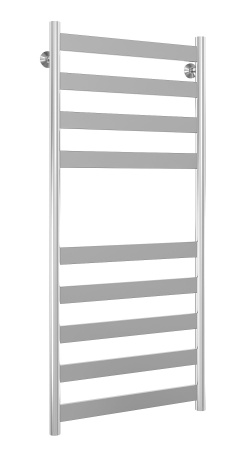 Полотенцесушитель водяной Stinox Napoli 500x1200, нижнее подключение, хром, 1" НР (наружная резьба), 9 перекладин