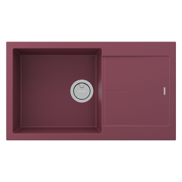 Мойка EXTENSIO 86, ACRYSTONE, PM988650-ME, MERLOT, 860х500 мм, Paulmark