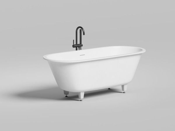 Ванна встраиваемая Salini ORNELLA AXIS KIT 170x75 покраска по RAL полностью, S-Stone, матовый 103523MF