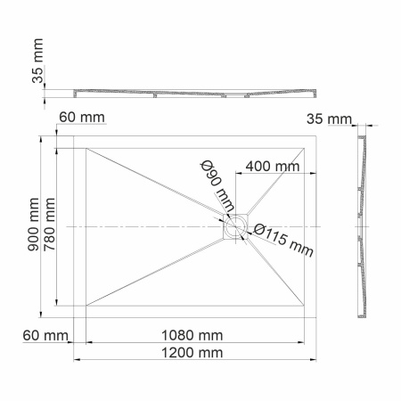 Душевой поддон WasserKRAFT Aller 10T07