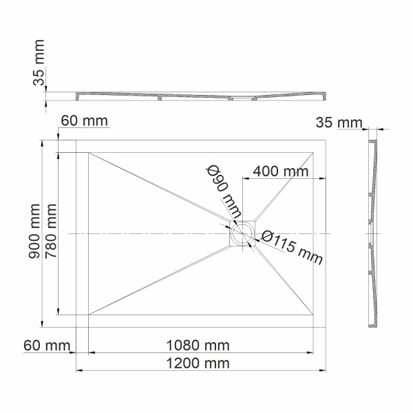 Душевой поддон WasserKRAFT Aller 10T07