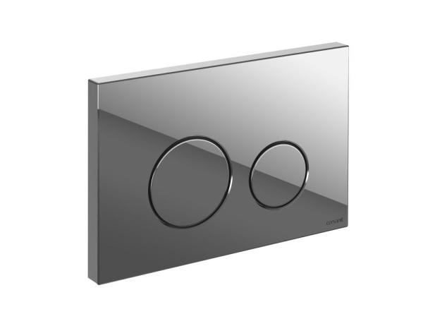 Кнопка Cersanit TWINS для LINK PRO/VECTOR/LINK/HI-TEC пластик хром глянцевый, 63523