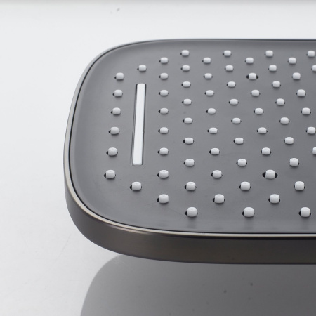 Душевая система встраиваемая Shevanik S4035T, оружейная сталь