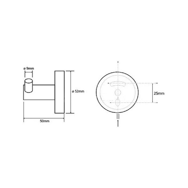 Крючок для полотенец Bemeta Trend-i 104106038g