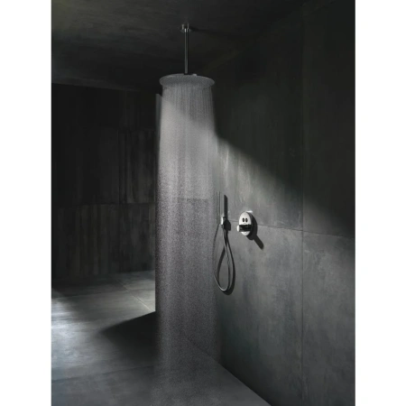 Верхний душ Axor ShowerSolutions. 350. 1 jet. потолочным подсоединением. сталь 26035800