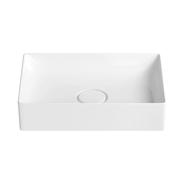 Раковина для ванной Wellsee Pure BY Wellsee 201000718 в наборе 2 в 1: прямоугольная раковина белого глянцевого цвета, высокий смеситель в цвете золото