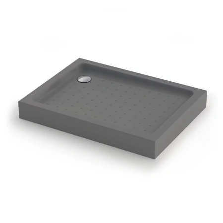 Душевой поддон прямоугольный Veconi Tezeo Acrylic TZ-54GR, 1000x800x150, акрил, серый