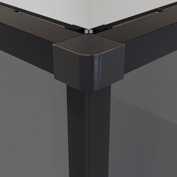 Душевое ограждение  Niagara Nova  NG-2823-34BLACK (90*90*195) квадрат, двери раздвижные