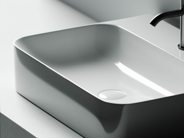 Умывальник Ceramicanova AURA с 1 отверстием для смесителя, без перелива 610x480x140мм