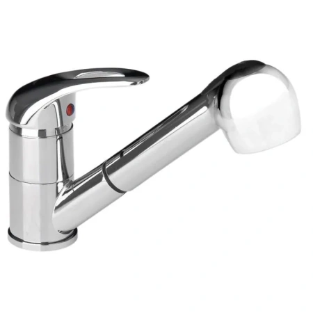 Смеситель для кухни Accoona A5440 с вытягивающейся лейкой, хром