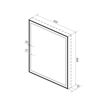 Зеркало с фронтальной LED-подсветкой Wellsee 7 Rays' Spectrum 172201110