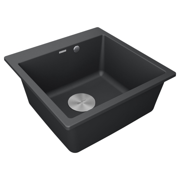 Мойка KANTE 50, IT-GRANIT, PM105152-AN, антрацит, 510х520, Paulmark