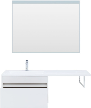 Тумба под раковину Aquanet Токио 68 белый (подвесная, 1 ящик)