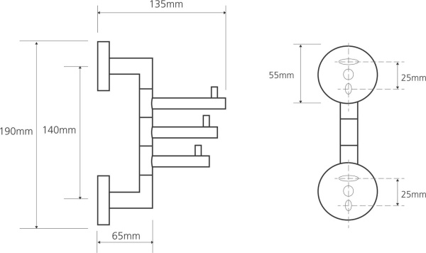 Крючок для полотенец Bemeta Omega 104206072