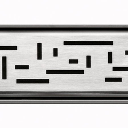 Решетка TECE TECEdrainlinе "lines" для слива из нержавеющей стали, прямая Серебристый металлик 600921
