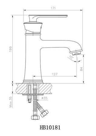 Смеситель для раковины Haiba HB10181