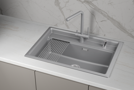 Мойка для кухни Granula Kitchen Space 7301i алюминиум, 73х51 см, прямоугольная