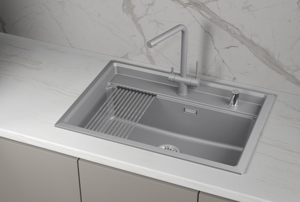 Мойка для кухни Granula Kitchen Space 7301i алюминиум, 73х51 см, прямоугольная