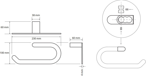 Держатель для полотенец Bemeta Galla 108104060