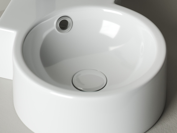 Умывальник Ceramicanova чаша накладная овальная Element 610x410x150мм