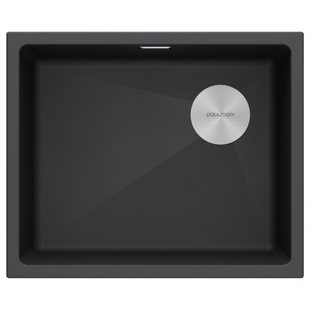 Мойка LUMI 55UNI-SKEW, IT-GRANIT, LU55SK-AN, антрацит, 555х440, Paulmark