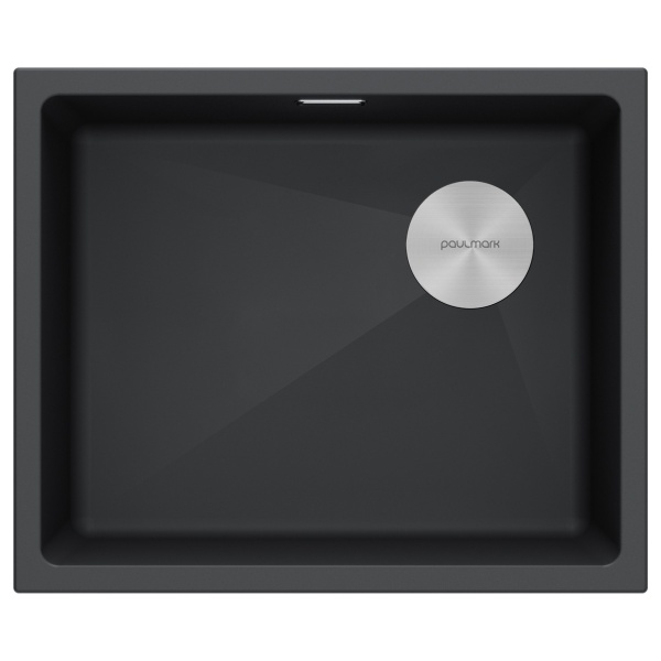 Мойка LUMI 55UNI-SKEW, IT-GRANIT, LU55SK-AN, антрацит, 555х440, Paulmark