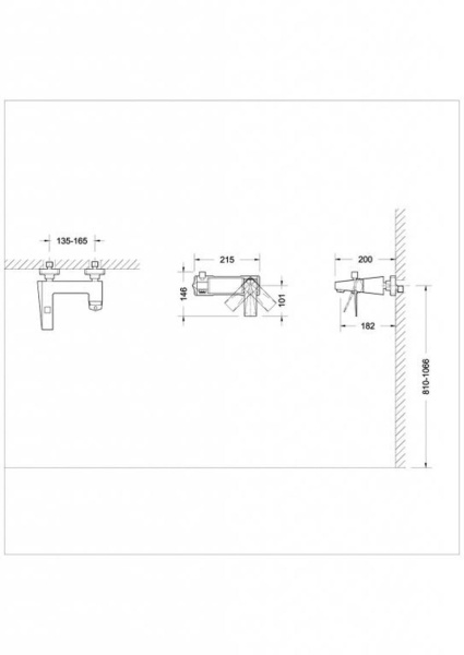 Смеситель для ванны Bravat Iceberg F676110C-01, хром