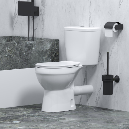 Унитаз напольный Niagara Brava NG-9901 63x36x74 безободковый с тонкой крышкой