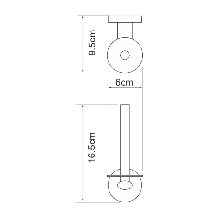 Держатель туалетной бумаги WasserKRAFT Rhein K-6297