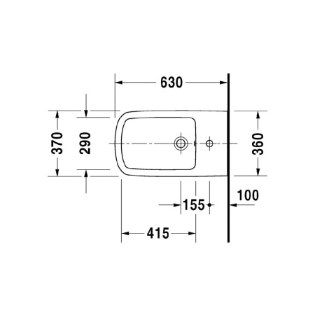 Биде напольное Duravit Durastyle 2283100000