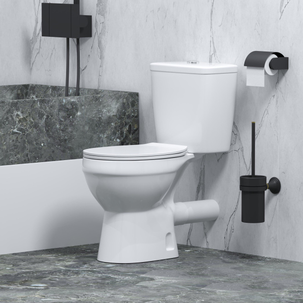 Унитаз напольный Niagara Brava NG-9901 63x36x74 безободковый с тонкой крышкой