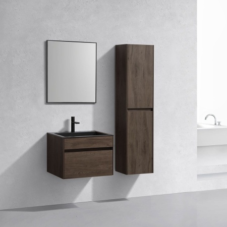Тумба под раковину Vincea Chiara 600 подвесная, 1 выкатной ящик soft-close, R.Oak