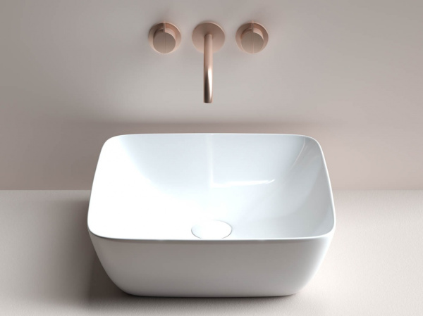 Умывальник Ceramicanova чаша FORM накладная квадратная 420x420x145мм