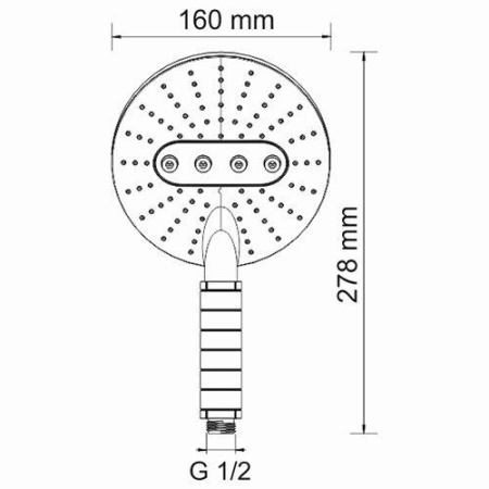 Лейка для душа WasserKRAFT A059
