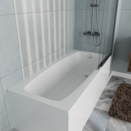Ванна акриловая Vincea VBT-2S170-LG с ножками 1700*750*440, пристенная, цвет белый