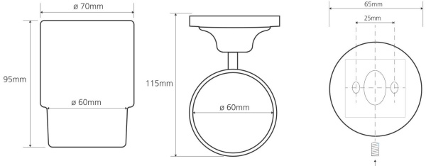 Стакан Bemeta Retro 144110017