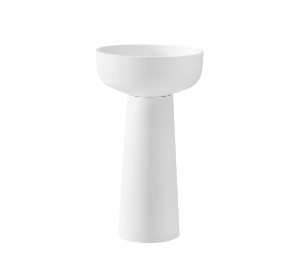 Раковина Солид Серфейс (Solid Surface) Vincea VBS-4SP02MW, 480*480*850, напольная, цвет белый матовый