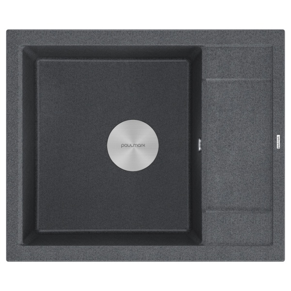 Мойка FLUGEN 50-600, IT-GRANIT, PM216050-DG, графит, 600х500 мм, Paulmark