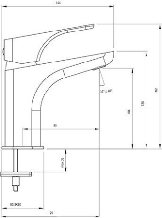 Смеситель для раковины Deante Hiacynt Nero BQH_N21M черный
