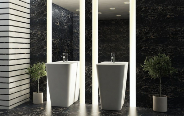 Раковина ISVEA Sott'Aqua напольная 500*420*830 цвет белый матовый 10SQ37001SV-2L