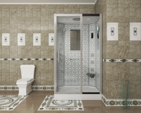 Душевая кабина Niagara Luxe NG-7711WR 90x120х215, низкий поддон, стенки белые